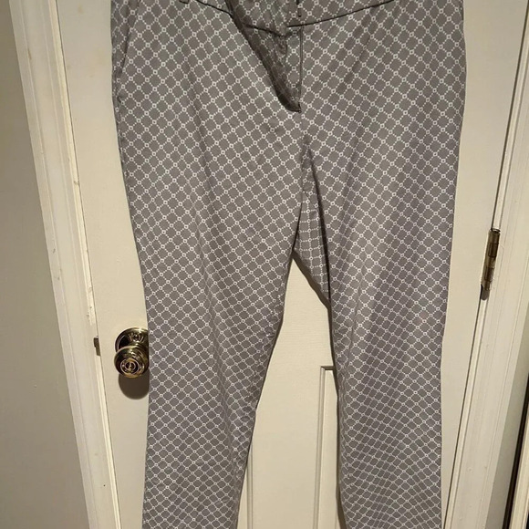 🎀 3 for $25 🎀 Willi Smith Gray Ankle Pants 12 Preppy Classic Crop - Picture 2 of 6